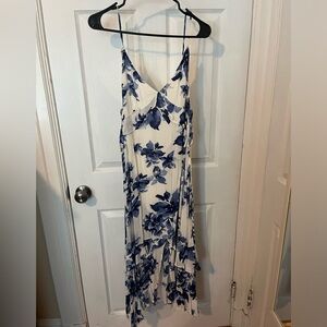 Lulus Ruffled Midi Dress